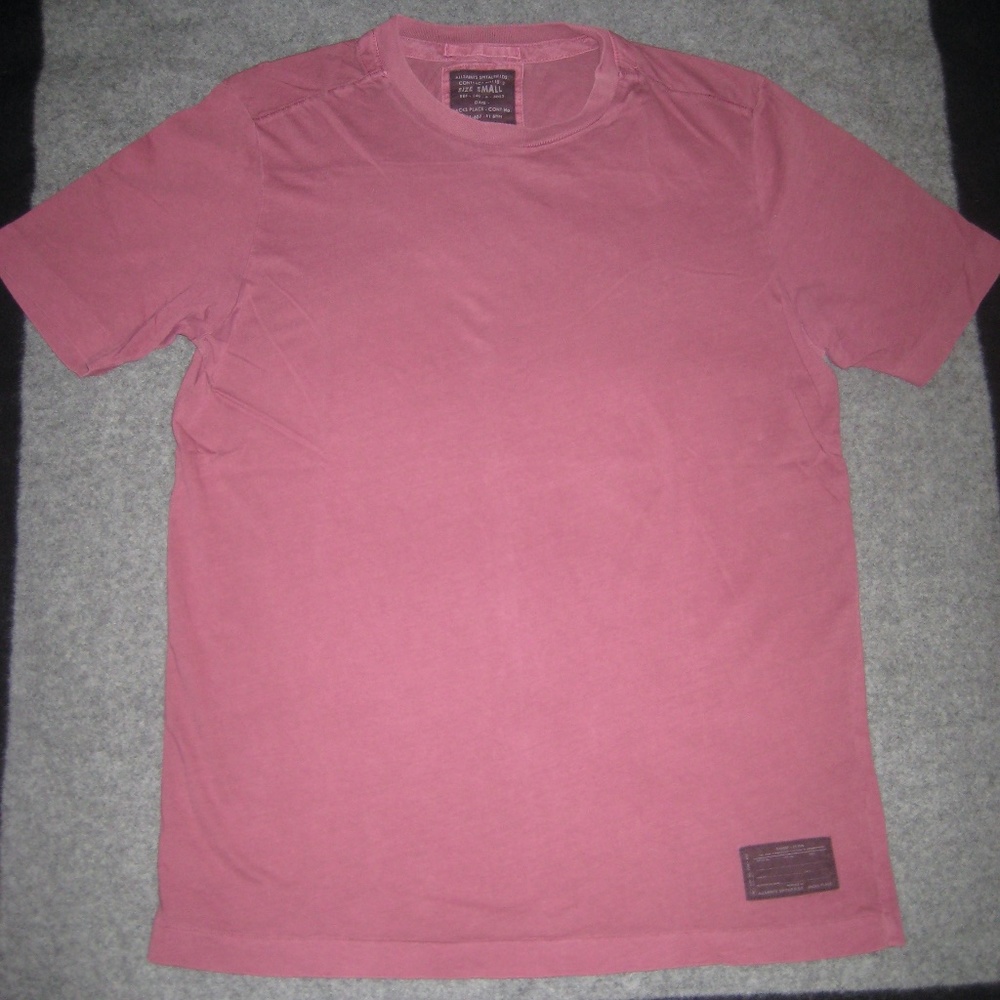 ALLSAINTS Spitalfields Washed Plum Mass Crew Shirt